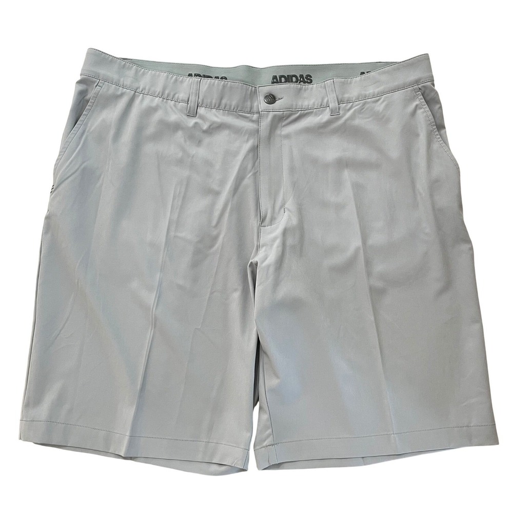 Adidas Mens Ultimate 365 Golf Shorts 40 Light Grey 10" Performance Stretch UPF - Picture 3 of 5